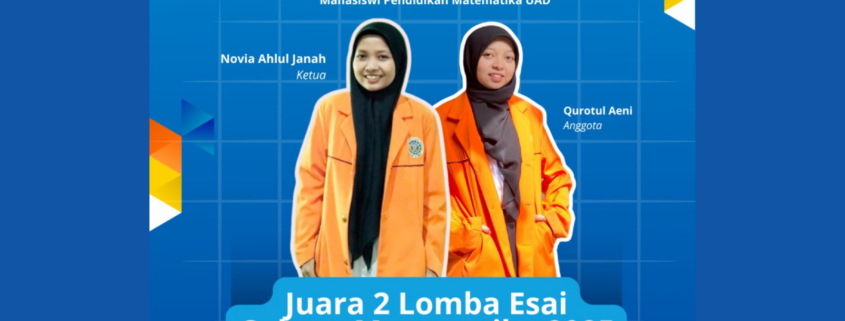 Tim Mahasiswi PMat UAD Raih Juara 2 Lomba Esai